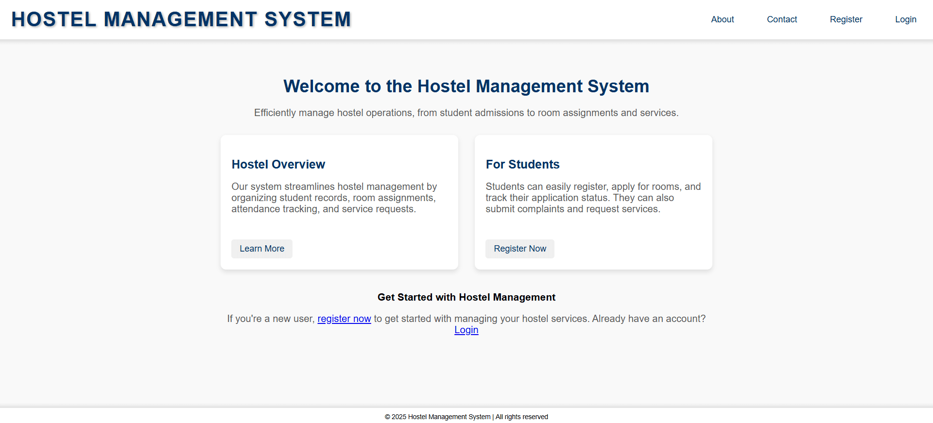 Hostel Management System
