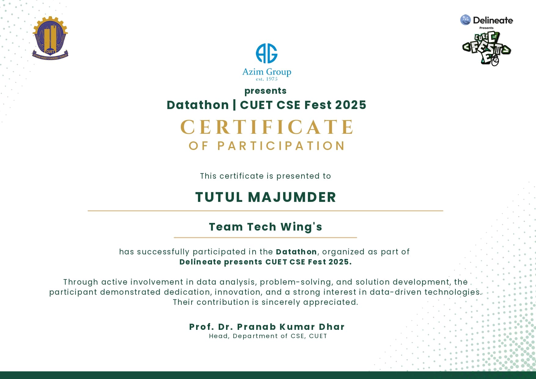 Datathon — CUET CSE Fest 2025